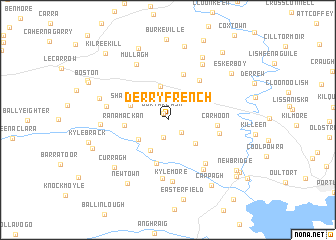 map of Derryfrench