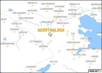 map of Derryhulagh