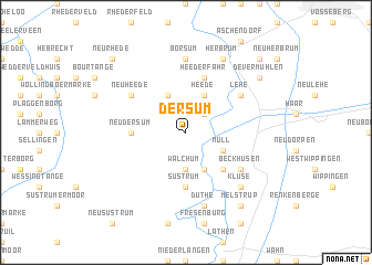 map of Dersum