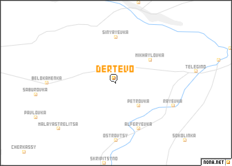 map of Dertëvo
