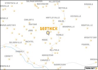 map of Derthick