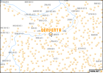 map of Derventa