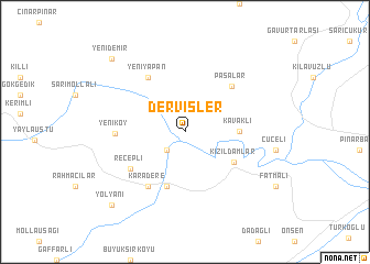 map of Dervişler