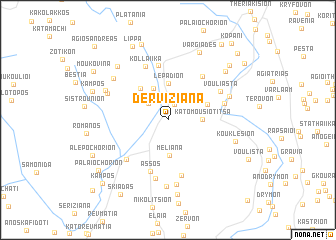 map of Dervíziana