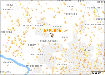 map of Derwood