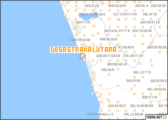 map of Desastra Kalutara