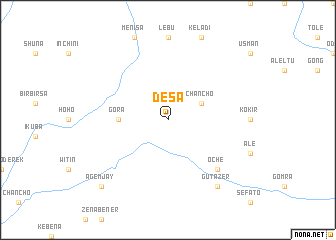 map of Desa