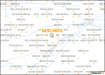 map of De Schans