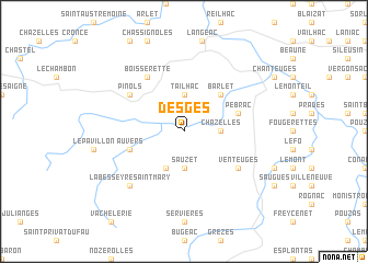 map of Desges