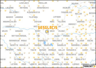 map of Desglacis