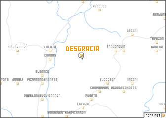 map of Desgracia