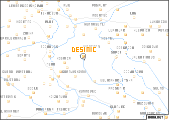 map of Desinić