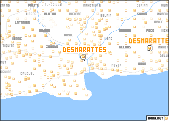map of Desmarattes