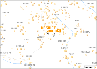 map of Desnice