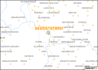 map of Desni Štefanki