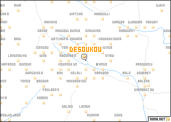 map of Désoukou