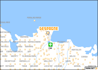 map of DʼEspagne