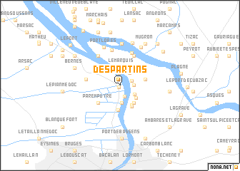 map of Despartins