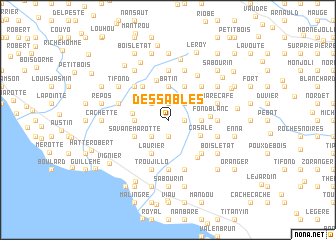 map of Déssables