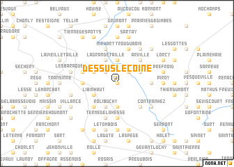 map of Dessus le Coine