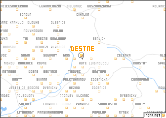 map of Deštné
