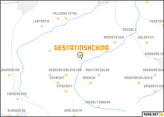 map of Desyatinʼshchina