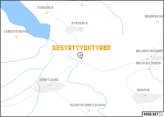 map of Desyatyy Oktyabr\