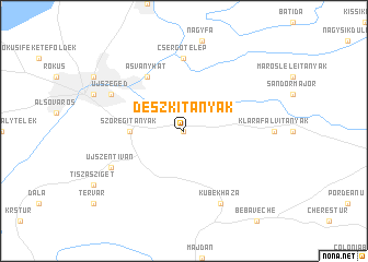 map of Deszki Tanyák