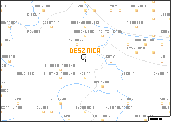 map of Desznica