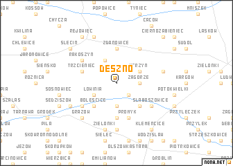 map of Deszno