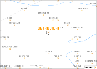 map of Detkovichi