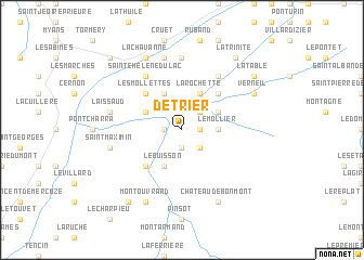 map of Détrier