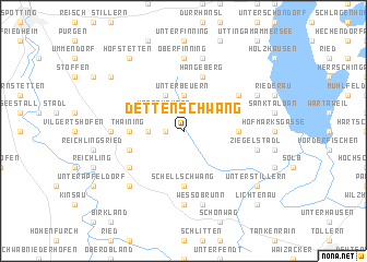 map of Dettenschwang