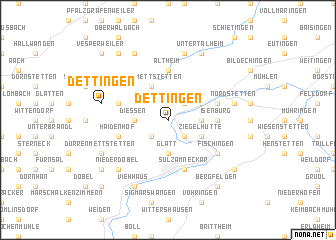 map of Dettingen