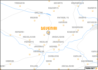 map of Deveniai