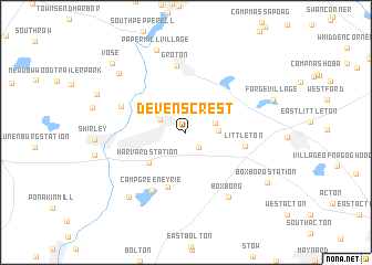 map of Devenscrest