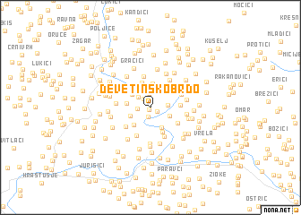 map of Devetinsko Brdo