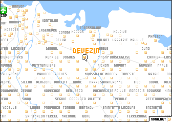 map of Devezin