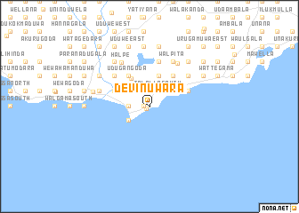 map of Devinuwara