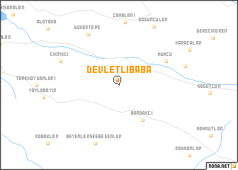 map of Devletlibaba