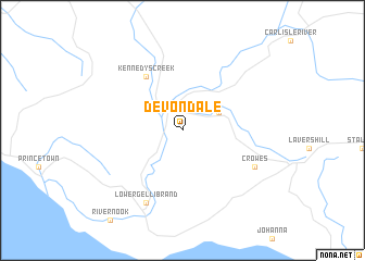 map of Devondale