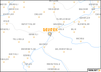 map of Devrek