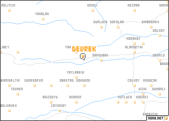 map of Devrek