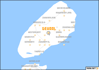 map of De Waal