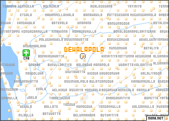 map of Dewalapola