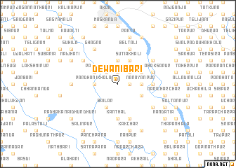 map of Dewānibāri