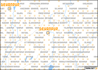 map of Dewānpur