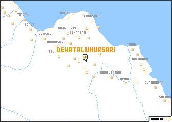 map of Dewataluhursari