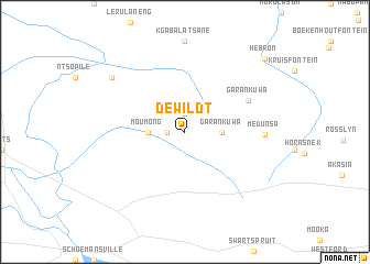 map of De Wildt