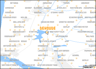 map of De Woude